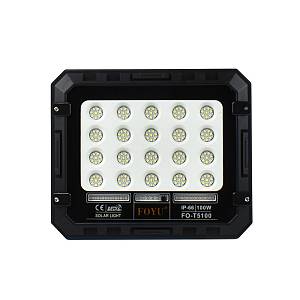 Στεγανός Ηλιακός Προβολέας LED 100W Ψυχρό Λευκό 6500K IP66