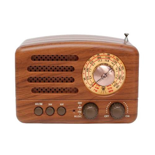 Meier M-1160BT Retro Επιτραπέζιο Ραδιόφωνο με USB Καφέ