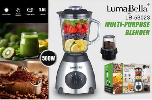 Μπλέντερ 500 watt LumaBella 1.5 litr LB53023