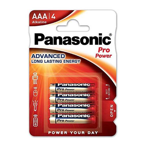 PANASONIC αλκαλικές μπαταρίες Pro Power AAA (LR03) 4τμχ [LR03PPG/4BP]