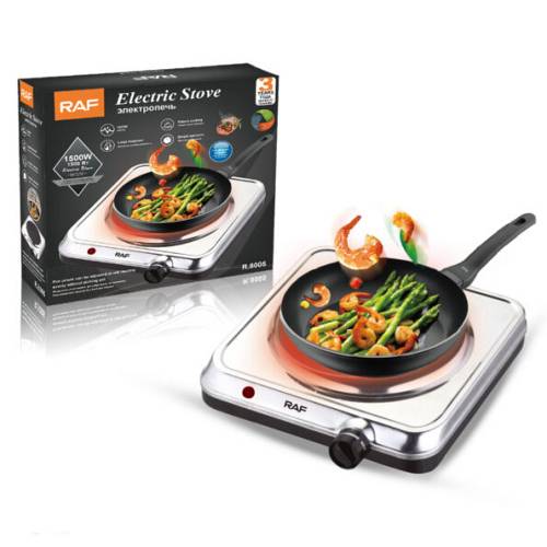 RAF εστία ηλεκτρική 1500 watt inox R 8005