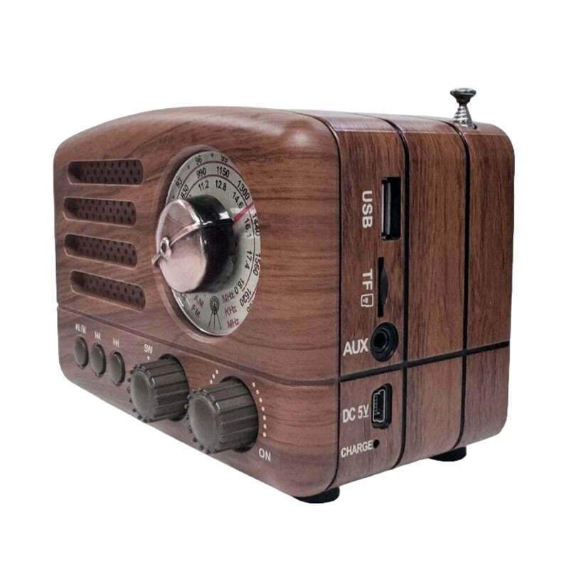 Meier M-1160BT Retro Επιτραπέζιο Ραδιόφωνο με USB Καφέ