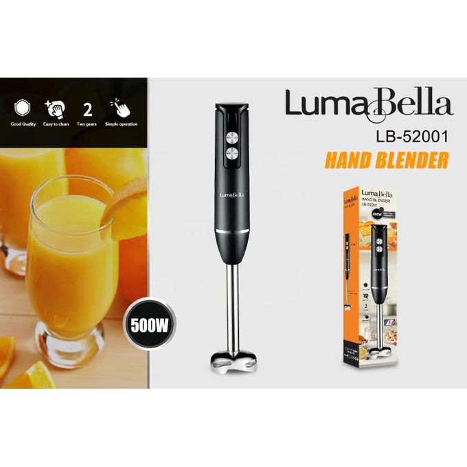 LumaBella Ραβδομπλέντερ με Ανοξείδωτη Ράβδο 500W μαύρο